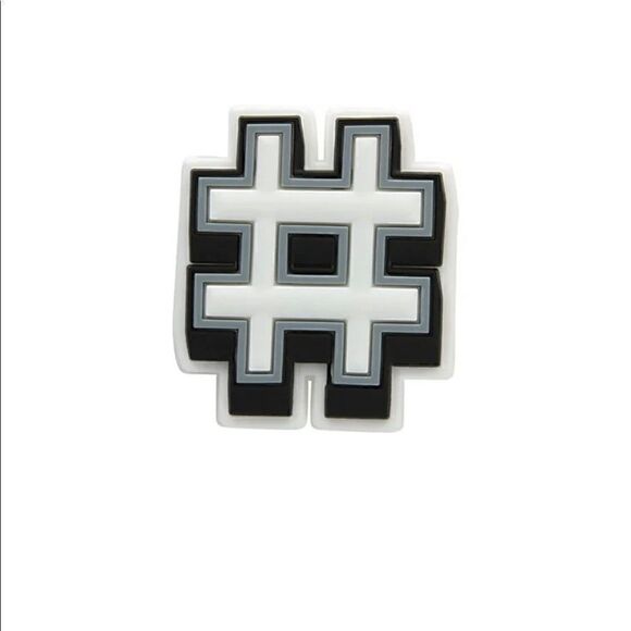 Jibbitz Hashtag Charm for CROCS - Official Jibbitz! - Picture 1 of 3